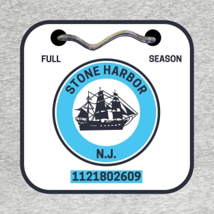 Stone Harbor New Jersey Beach Badge T-Shirt